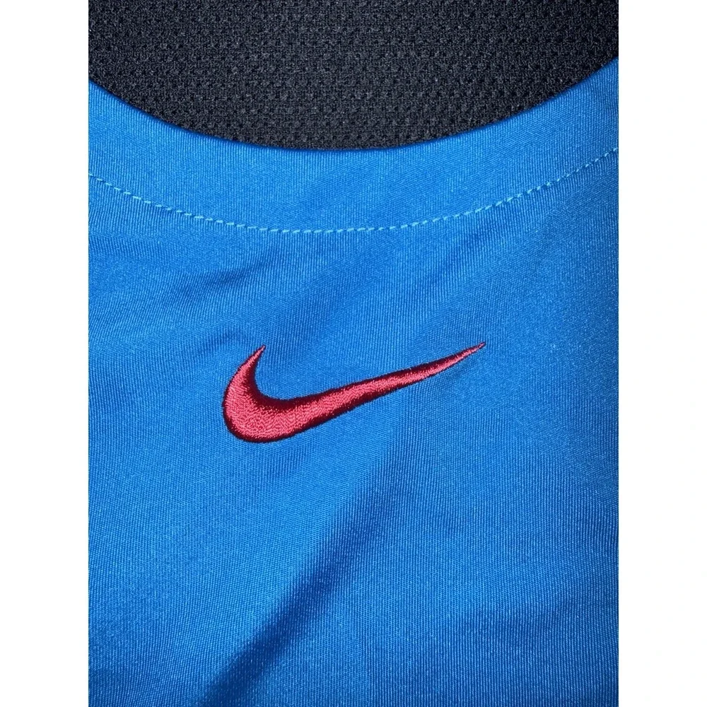 Nike Sleeveless Gym Shirt Men Size Medium Blue Gym Workout  Dri‎ Fit